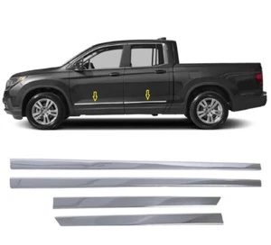 Chrome Side Door Molding 4 door 4 pcs S.STEEL For HONDA RIDGELINE 2017 ONWARDS - Picture 1 of 8