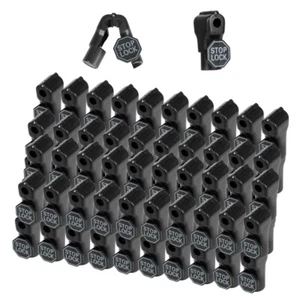 100pcs Plastic Retail Peg Hook Locks Stop Lock Security Locks Pegboard Anti-thef - Picture 1 of 12