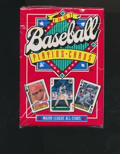 1991 U.S. PLAYING CARD COMPANY SEALED COMPLETE 56 CARD BASEBALL CARD DECK SET - Picture 1 of 2