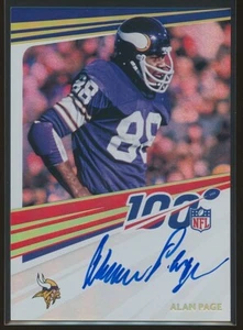 Alan Page 2023 Panini Donruss #N100-AP 2020 NFL 100 Signatures Auto - Picture 1 of 2