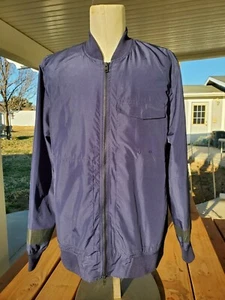 Five Four Perlata Navy Blue Full Zip Bomber Member's Only Type Jacket XL  - Picture 1 of 7