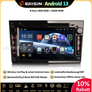 64GB Android 13 Autoradio GPS DAB+CD Opel Corsa C/D Astra H Zafira Vectra Signum - Bild 1 von 21