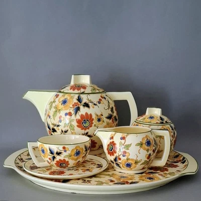 ROESLER 🔅 Service f. 4 Personen | Mignon | Tee Kaffee | Art Deco - Bild 1 von 4