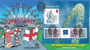 GB 2007 Wembley Stadium, Phil Stamp Official FDC No. 121 Ltd Edition 12 of 100 - Picture 1 of 2