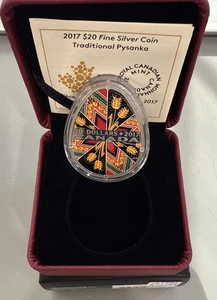2017 $20 Fine Silver Coin - Traditional Pysanka B2017 - Bild 1 von 3