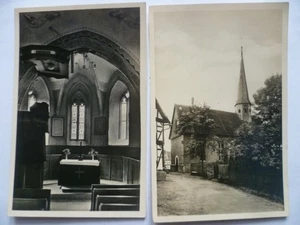 2 AK Asbach Kr. Hersfeld Evang. Kirche - Bild 1 von 2