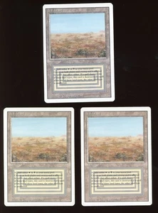 3x 1994 Revised/3rd Edition Scrubland ~ Vintage MTG/Magic!!! - Picture 1 of 2