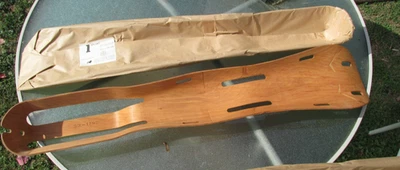 Férula de pierna de madera contrachapada moldeada Eames envoltura original USN SEGUNDA GUERRA MUNDIAL EXCEDENTE S2-1790, EVANS Foto 1 de 4