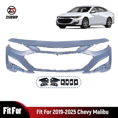 84543709 Front Bumper Cover Primed For 2019-2025 Chevrolet Malibu 20 21 22 23 24 — 第 1/4 张图片