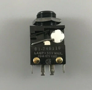 ILLINOIS TOOL WORKS INC. 01-745110 PUSH SWITCH 3 SOLDER LUGS 30V 10A 125/250VAC - Bild 1 von 8