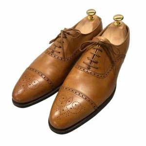 Crockett & Jones Leather Shoes Moulton Semi Brogue - Picture 1 of 10