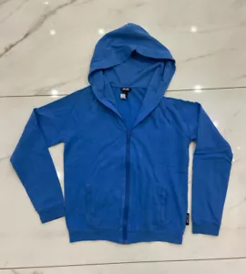 JUST CAVALLI Womens Cotton Hoodie Royal Blue | Size M - Picture 1 of 3