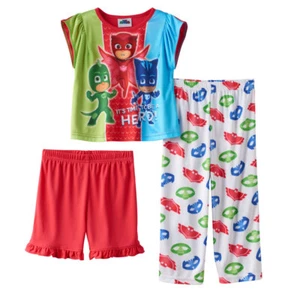 Máscaras de niña PJ Owlette, Catboy y Gekko 3 piezas. Juego de pijamas talla 2T nuevo con etiquetas original $32 - Imagen 1 de 1