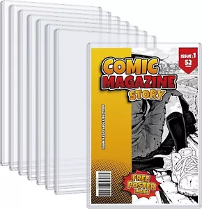Comic Book Top Loaders Protector Hard Case Sleeves 10 Pack Comic Book Top Loader - Picture 1 of 10