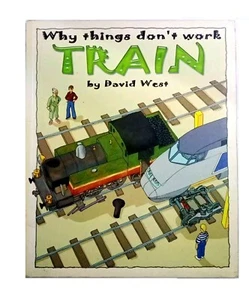 Why Things Dont Work Train de David West 2006 libro de bolsillo ilustrado en cómics - Imagen 1 de 4