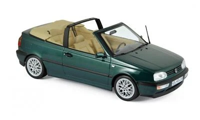 Volkswagen VW Golf 3 Cabrio Modellino NOREV in 1:18 Verde NUOVO 188431 - Immagine 1 di 4