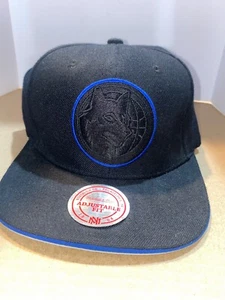 Minnesota Timberwolves Mitchell And Ness Black SnapBack Hat - Picture 1 of 4