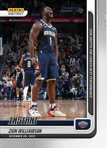 2022-23 NBA Panini Instant #74 ZION WILLIAMSON Career Best Performance - Picture 1 of 2