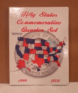 EDGAR & MARCUS 50 FIFTY STATE QUARTERS FOLDER WITH QUARTERS - Picture 1 of 5