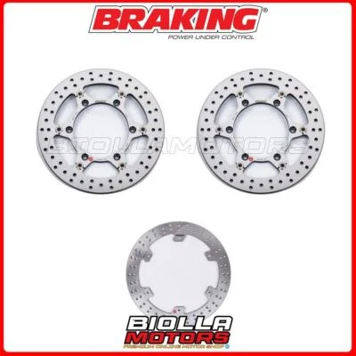 KIT DISCHI FRENO BRAKING YAMAHA XVZ ROYAL STAR 1300 2005 - ANTERIORE + POSTERIOR Foto 1 de 4