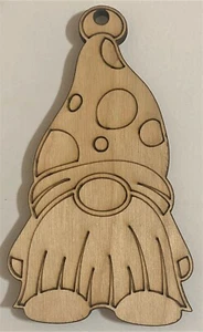 Adorno de madera listo para pintar - #056 - Gnomo - Envío gratuito - Imagen 1 de 1