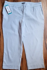 Hilary Radley ~ Light Heather Blue ~ Pull-on ~ Tummy Control ~ Capri Pants ~ 2XL - Picture 1 of 8