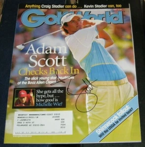 Adam Scott Masters Champion SIGNED AUTOGRAPHED Golf World Magazine COA PGA - Picture 1 of 1