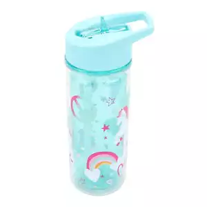 Your Zone 14-Ounce Plastic Water Bottle with Lid and Straw Double Wall Insulated - Picture 1 of 6