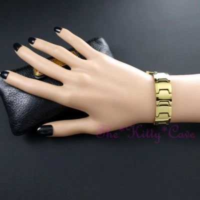 Magnetisch Wolfram Arthritis Muskeln Schmerzen Linderung 24 KGB Gold Bio Armband - Bild 1 von 4