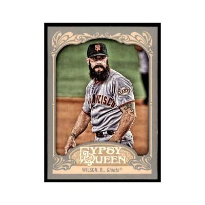2012 Topps Gypsy Queen Brian Wilson Baseball Cards #26 - Image 1 of 3