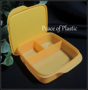TUPPERWARE Neu Lunch-It Geteilte Schüssel Bento Behälter Mandarine Orange Schale - Bild 1 von 4
