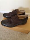 Stunning ASOS Brown Leather Shoes Formal Suede Dress Brogues Casual UK7 BNIB