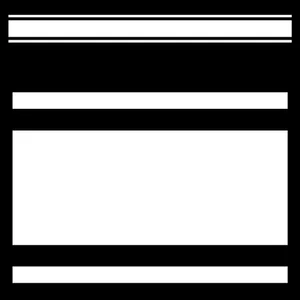 Raya de carreras blanca de 2-3/4" x 108" - Imagen 1 de 1