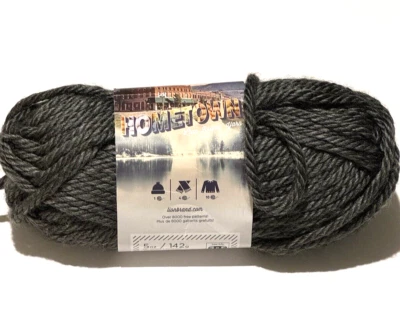 Lion Brand Yarn Hometown 150 Chicago carbón DL 0920 parcial 3 oz acrílico 6 capas Foto 1 de 4