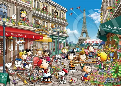 Jigsaw Puzzle Peanuts Snoopy Snoopy in Paris 3000 Small pieces Epoch 21-401 - Image 1 of 3