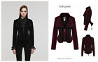 Punk Rave Women Gothic Casual Coat Weft Velvet Jacket Adjustable Wasit Outerwear