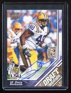 2009 UD Draft Edition Rookie Autograph Copper #59 Darry Beckwith RC #'d 03/50 - Picture 1 of 2