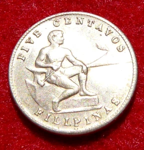 1944 S PHILIPPINES 5 Centavos Minted in San Francisco - Picture 1 of 3