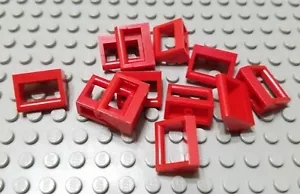 LEGO Lot of 12 Red 1x2 Toolbox Handle Tiles - Picture 1 of 1