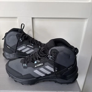 Adidas Terrex AX4 Mid Gore Tex Wanderschuhe grau schwarz HQ1049 Unisex - Bild 1 von 7
