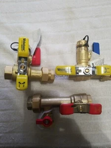 2(Webstone NSF-372)500W06+1(Watts LFTWH-FT-H)600W06 Ball Valve with Drain T-Flow - Picture 1 of 12
