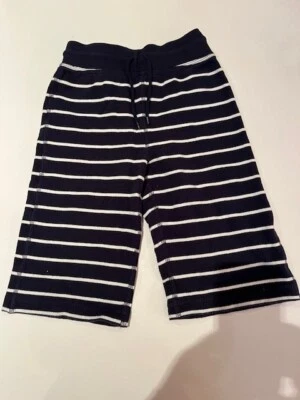 Nice! Hanna Andersson Pants US 5 110 Navy blue white stripe Pull On - Image 1 of 3