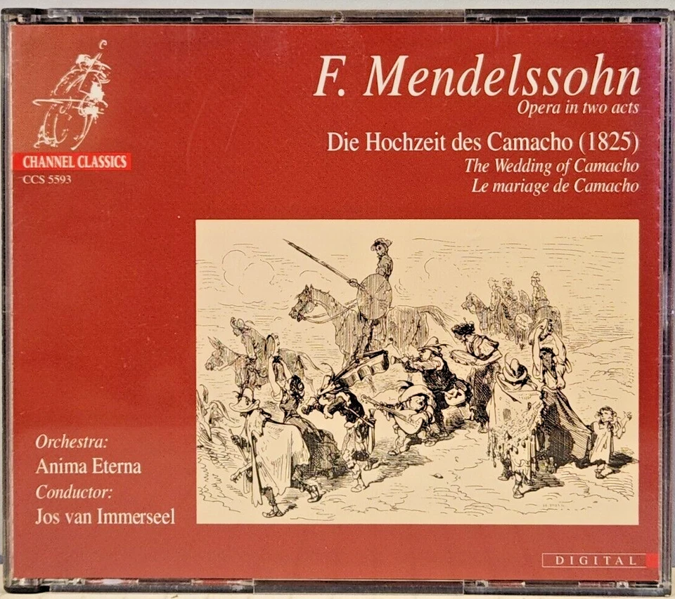 MENDELSSOHN "THE WEDDING OF COMACHO" - Anima Eterna, Jos van Immerseel - 2 CDs - Image 1 of 2