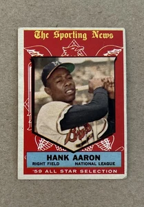 1959 Topps Baseball Hank Aaron Milwaukee Braves Sporting News Card #561 - Picture 1 of 2