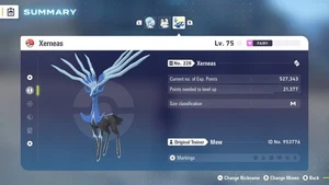 Non Shiny 6IV Modest Xerneas Pokémon ZA + Master Ball - Picture 1 of 4