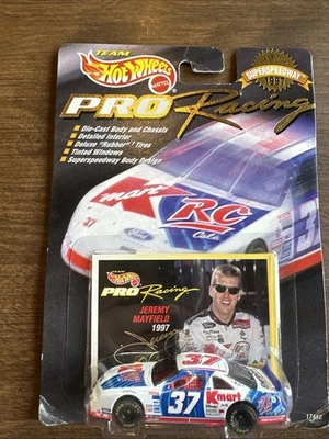 1:64 1997 Hot Wheels Pro Racing NASCAR #37 Jeremy Mayfield K-Mart Superspeedway Foto 1 de 2