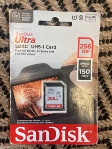 SanDisk Ultra 256GB Speed Up to 150 MB/s SDXC UHS-I Flash Memory Card - Picture 1 of 2