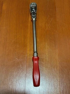 Snap-on FHLFD80A 3/8" Drive Red Hard Grip Long Handle Flex-Head Ratchet - Picture 1 of 3