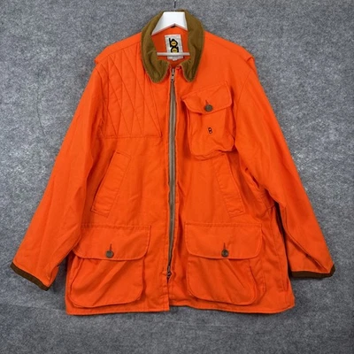 Bob Allen Hunting Jacket Mens Large Shooting Game Pocket Hunters Orange Vintage - Image 1 of 4