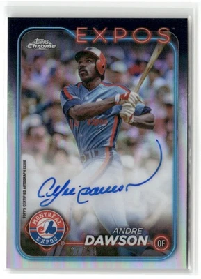 Actualización cromada Topps 2024 #CLA-AD Andre Dawson Legend autógrafo/50 SP automático Foto 1 de 2